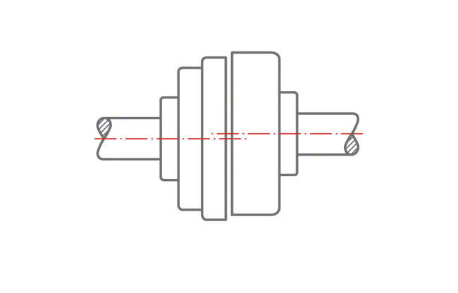 Abb. 3 Ausrichten der Kupplungen: Seiten- bzw. Höhenversat Abb. 3 Ausrichten der Kupplungen: Seiten- bzw. Höhenversat