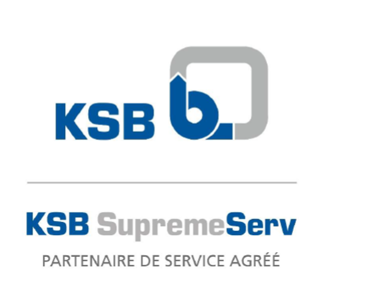 Drapeau avec branding des partenaires de service agréés KSB