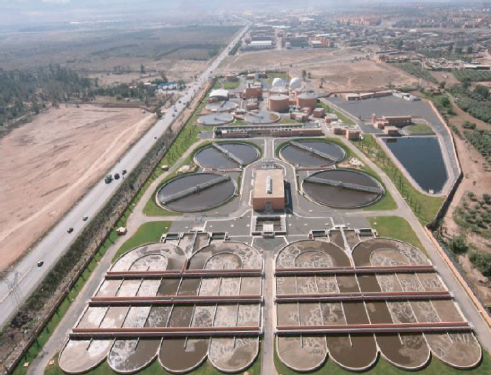 Station d’épuration près de Marrakech