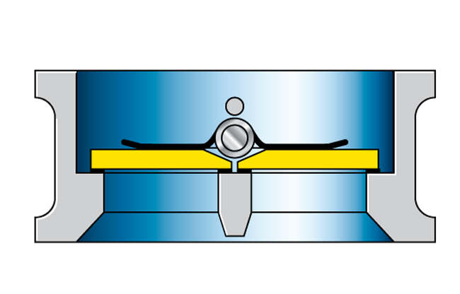 Fig. 12 Valve: Dual-disc, spring-loaded swing check valve