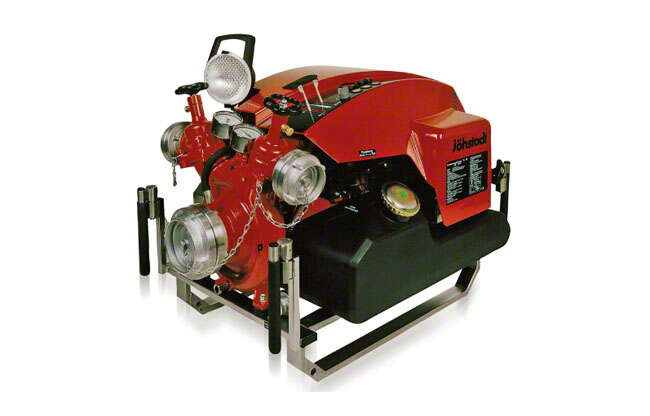 Fig. 1 Fire-fighting pump: Mobile fire-fighting pump (portable fire pump with water ring pump for venting)