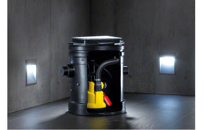 Fig. 1 Waste water lifting unit: Underfloor box