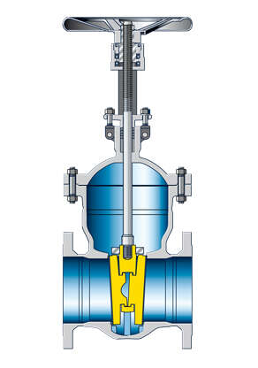 Fig. 6 Valve: Flanged end gate valve with double disc wedge