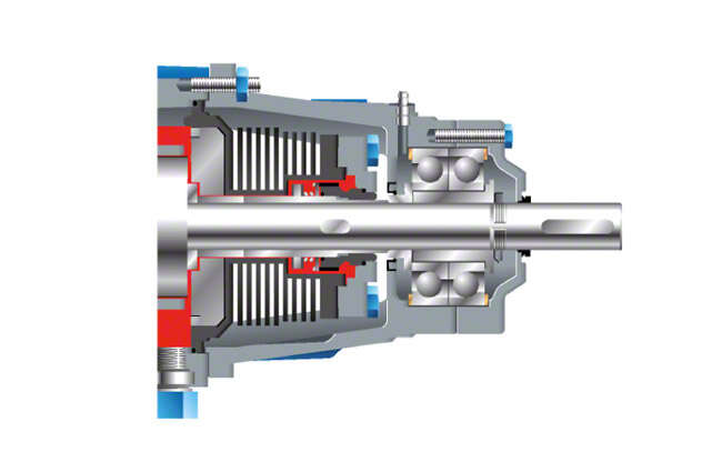 Fig. 16 Shaft seal: Mechanical seal, air-cooled by means of cooling fins