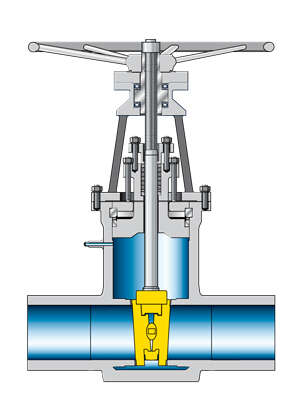 Fig. 7 Valve: Gate valve with double disc wedge and butt weld ends