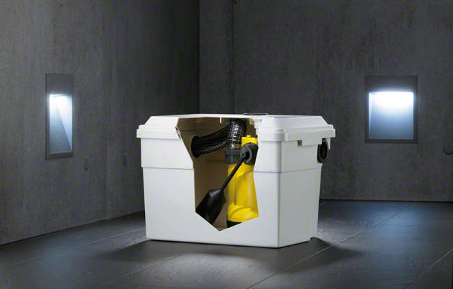 Fig. 2 Waste water lifting unit: Above-floor box