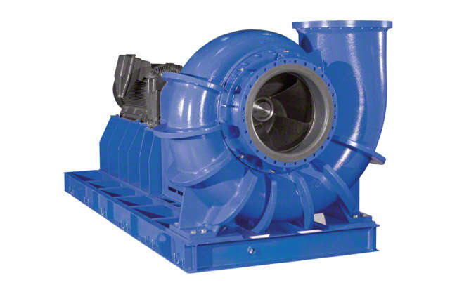 Fig. 2 Flue gas desulphurisation system: Absorber circulating pump with channel impeller and CPS (CeramicPolySiC) lining