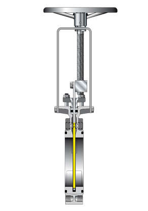 Fig. 8 Valve: Slide gate valve (single disc or knife gate valve)