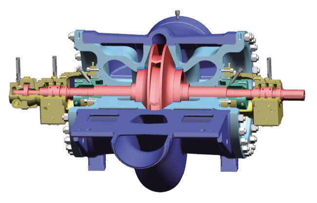 Fig. 3 Boiler feed pump: Double-suction boiler feed booster pump