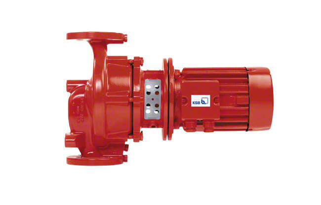 Fig. 3 In-line pump: Circulator pump with standardised IEC frame motor