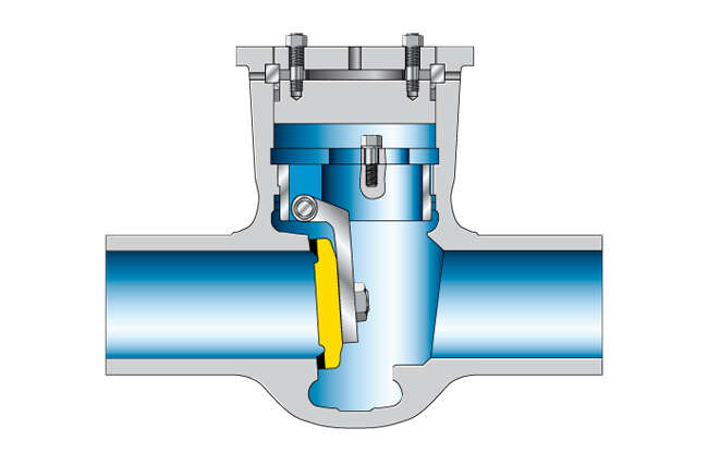 Fig. 13 Valve: Gravity-dependent swing check valve
