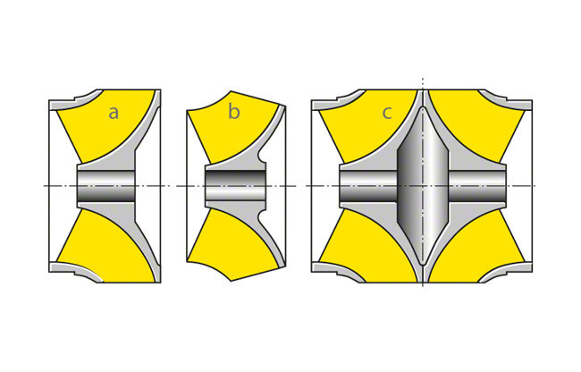 Varian dari impeller aliran campuran menunjukkan perbedaan antara impeller tertutup dan terbuka,