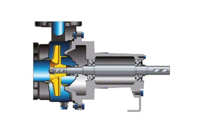 Fig. 13 Pump casing: Centrifugal pump with casing of drawn chrome nickel steel