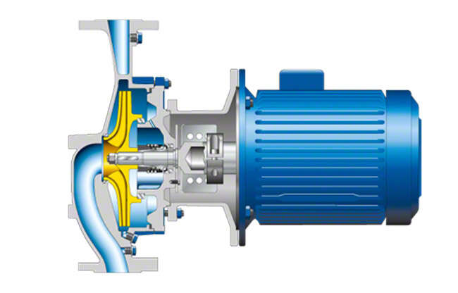 Fig. 2 Circulator pump: Glanded circulator with standardised IEC frame motor