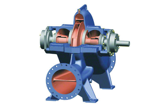 Fig. 8 Pump casing: Radially split, horizontal volute casing pump with double-entry inlet
