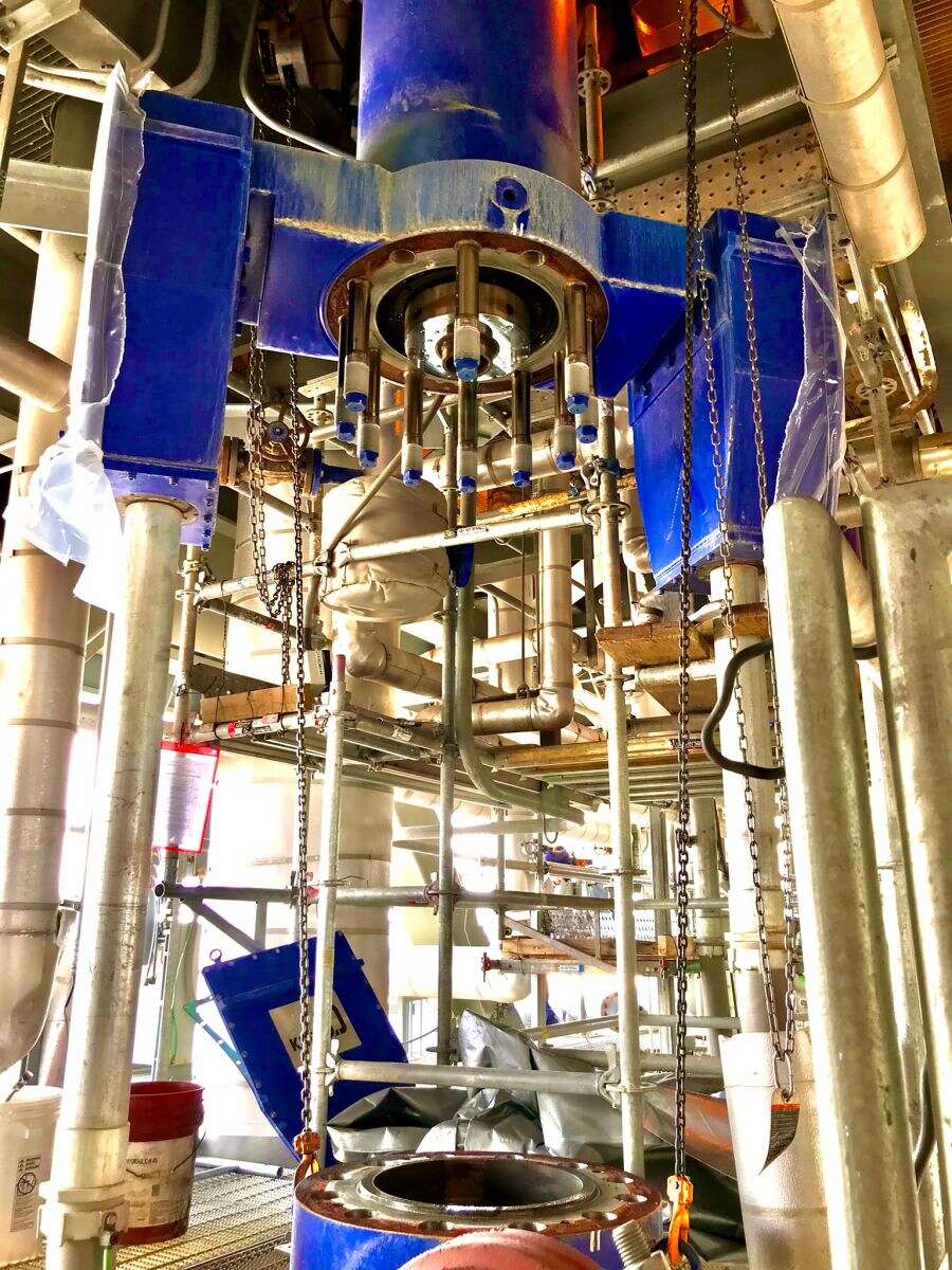 Installation in a solar plant