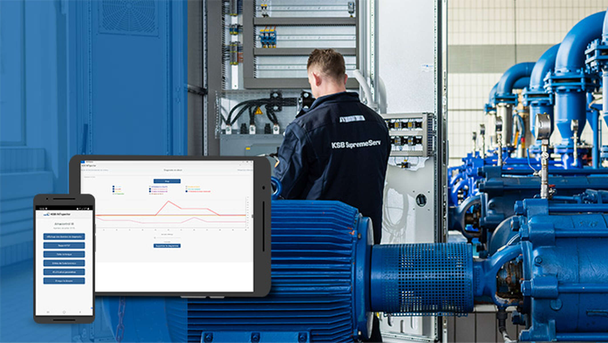 KSB Amacontrol : pour la protection et la surveillance de pompes, de systèmes de pompage et de mélangeurs submersibles