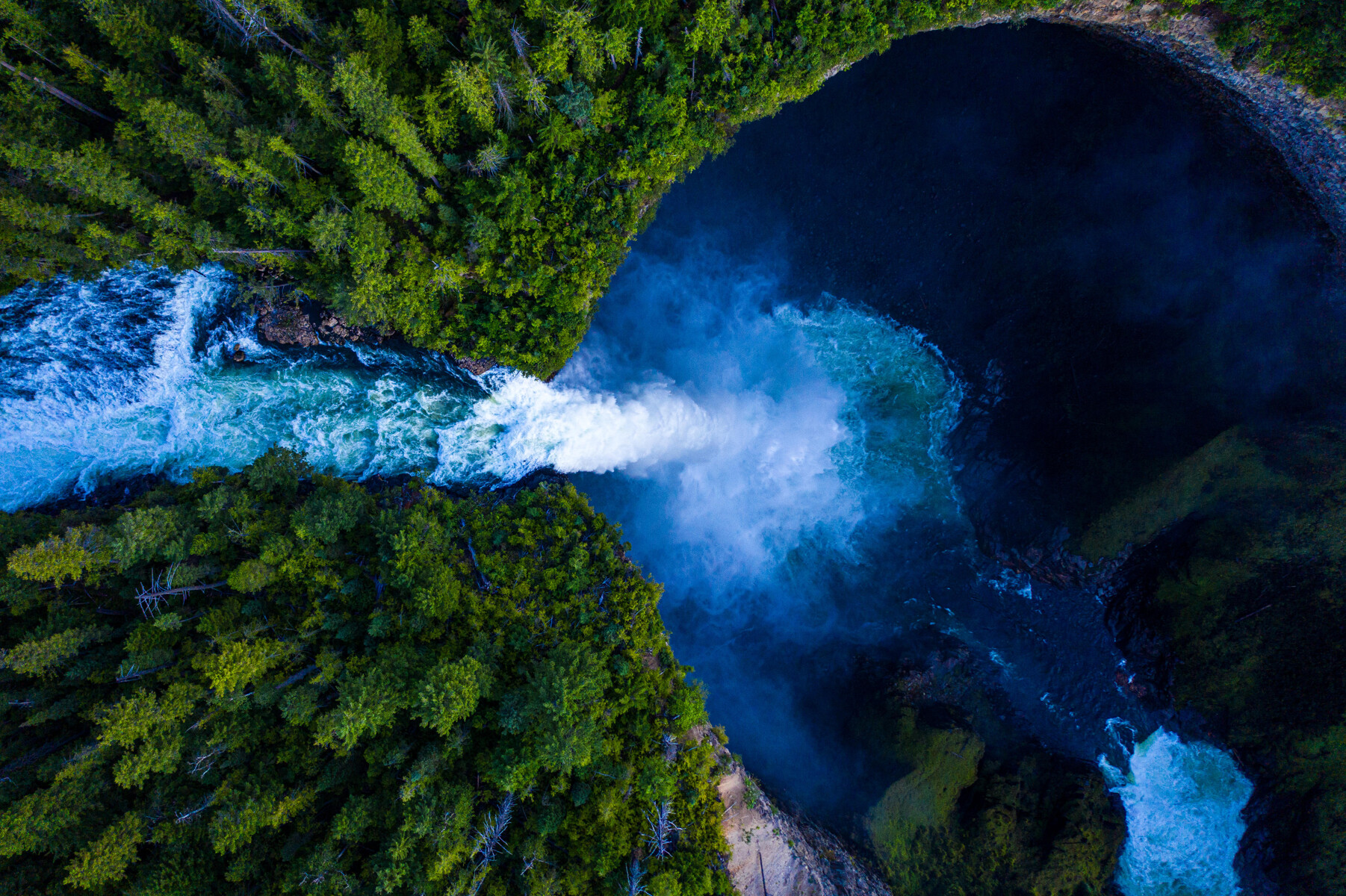 Waterfall from above: green hydrogen for a more sustainable future