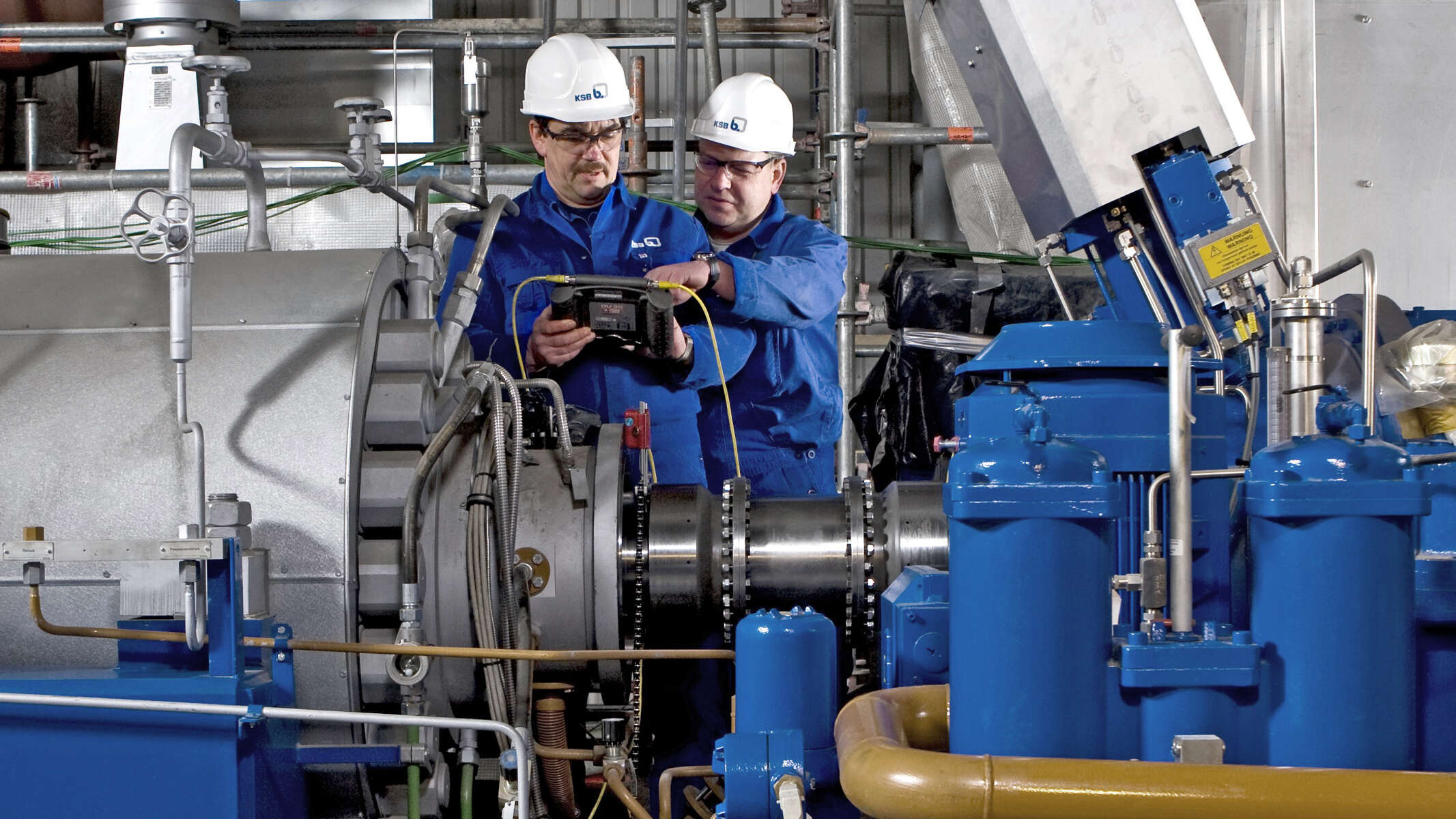 Commissioning a boiler feed pump in the lignite-fired power station Neurath, Germany Support from KSB in a fossil-fuelled power plant: experts on hand