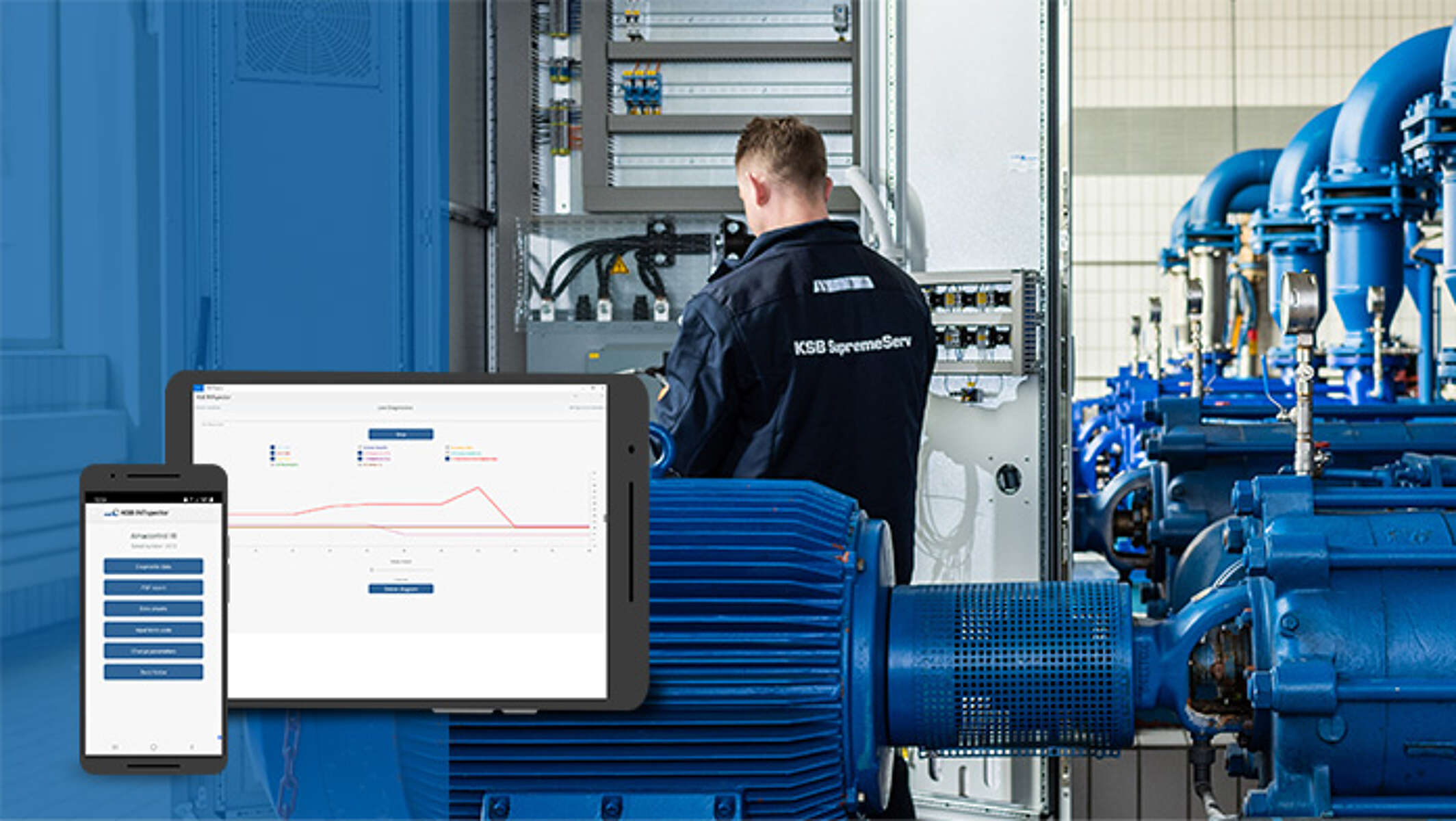 KSB Amacontrol: per la protezione e il monitoraggio di pompe, sistemi di pompaggio e agitatori sommersi.