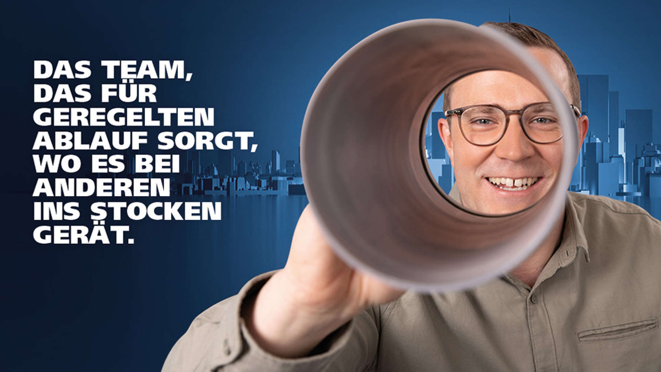 Entwässerung unterhalb der Kanalisation: schematische Darstellung