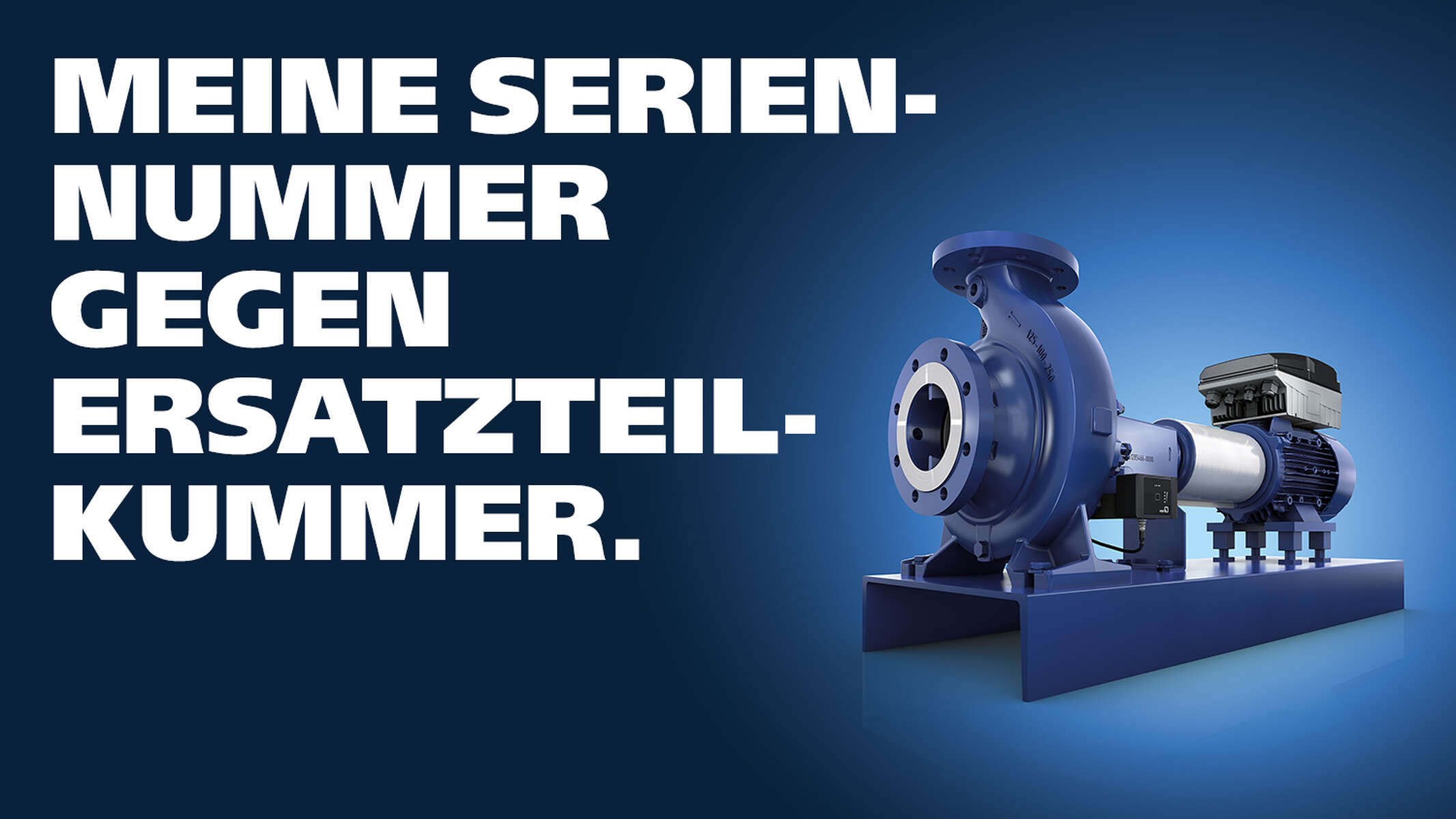 Blaue Klammer Motiv: Seriennummer gegen Ersatzteilkummer