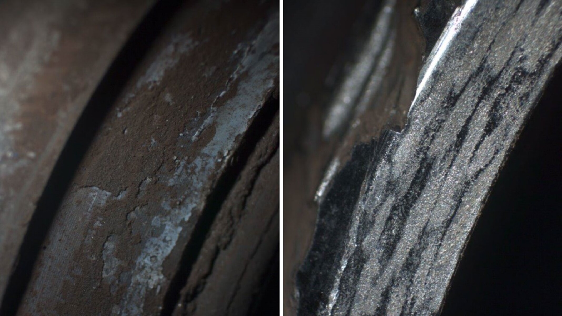 Magnetite deposits on ferrous metal