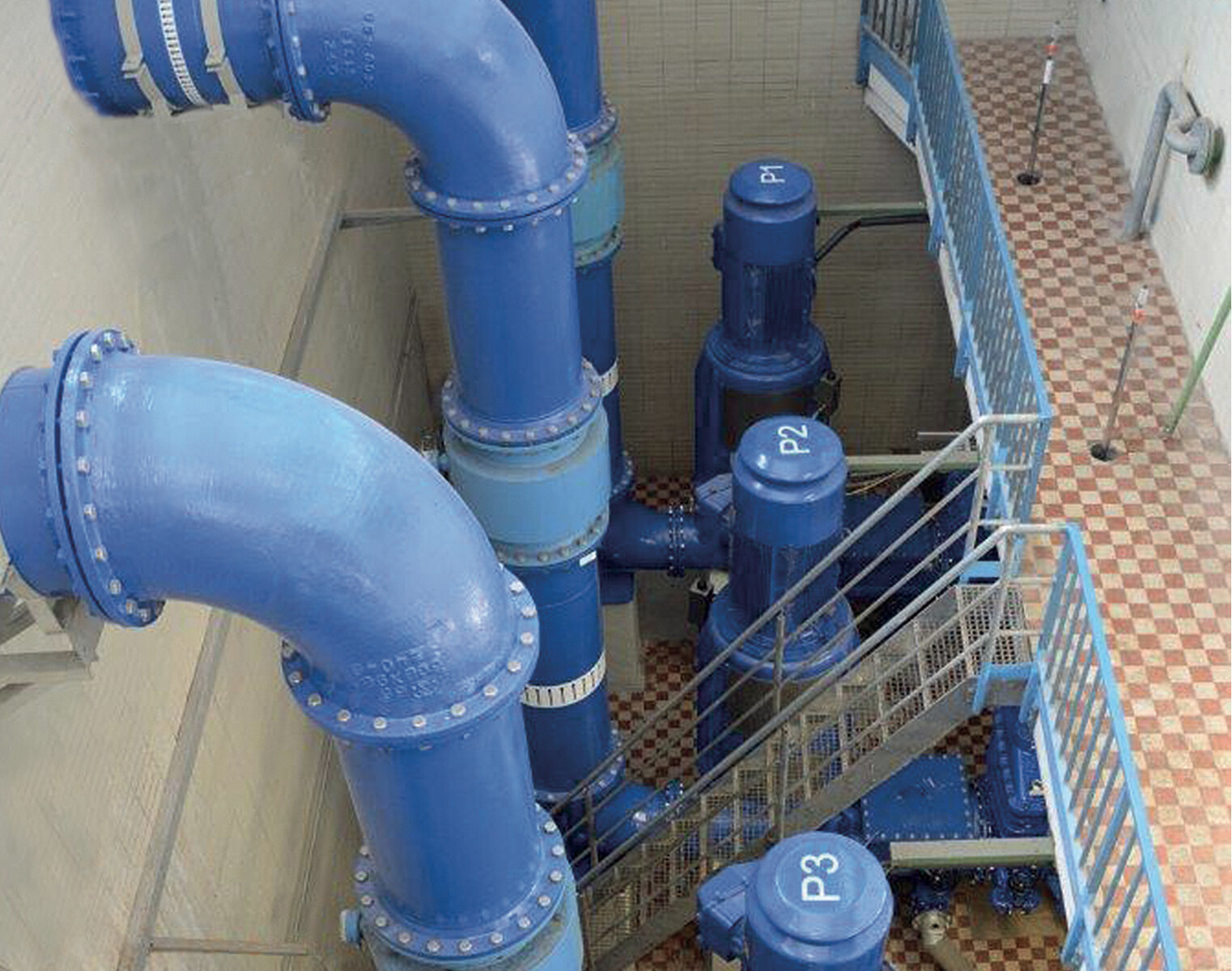 En pumpstation för avloppsvatten