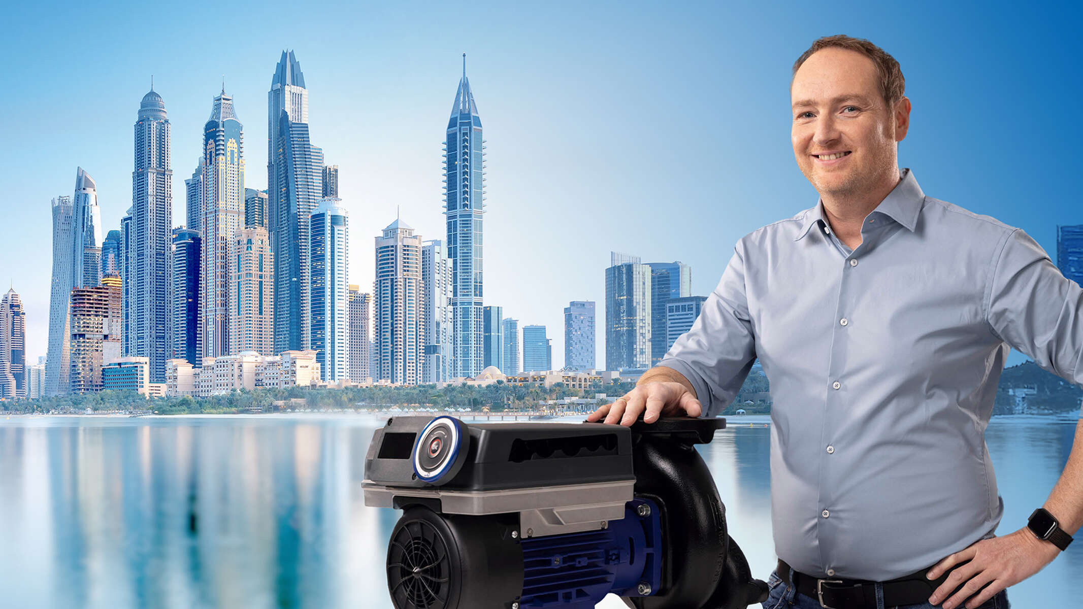 The KSB expert and Product Manager for the EtaLine range, Steffen Horchler