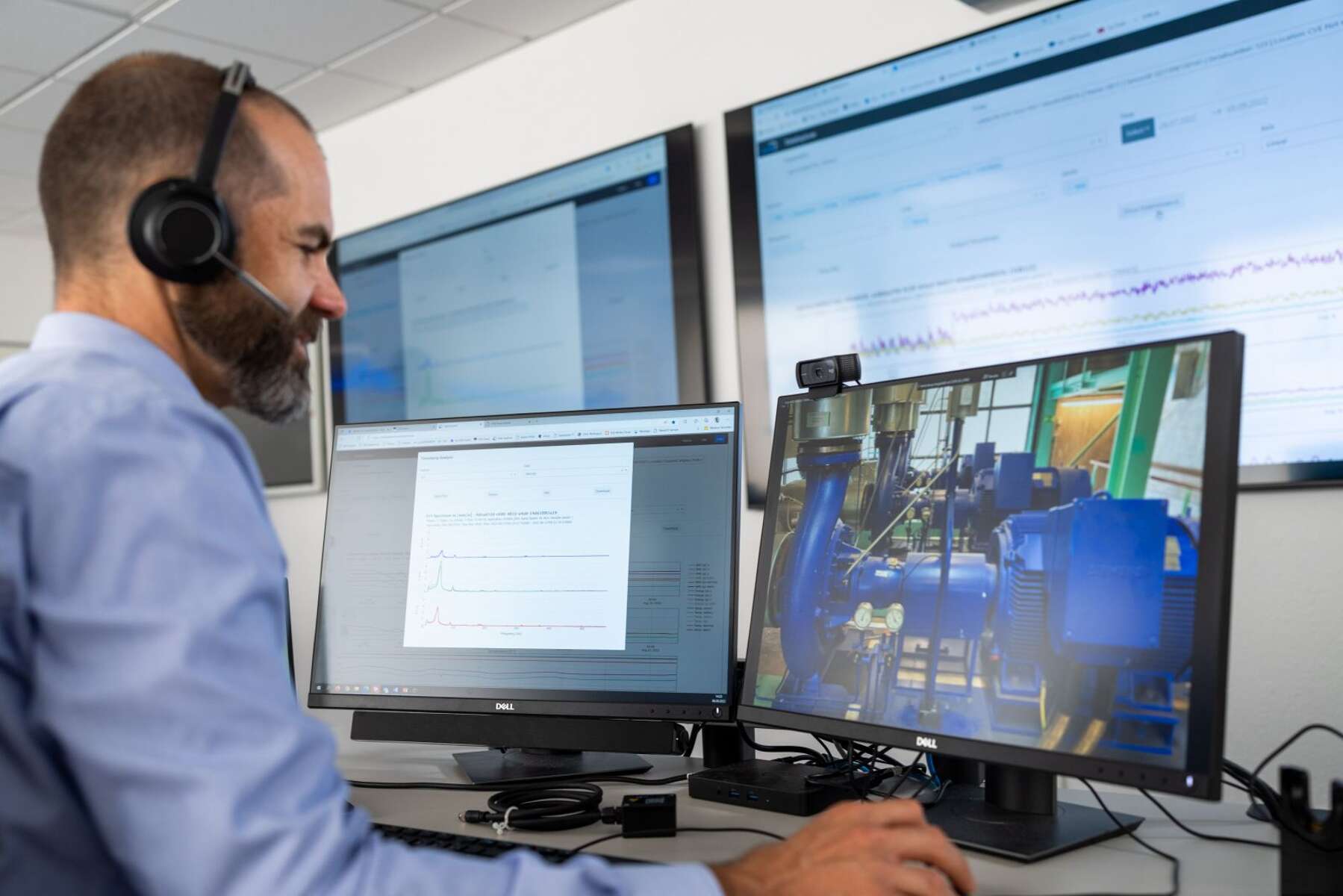 The KSB Guard monitoring service shows you all your data, on screen at any time