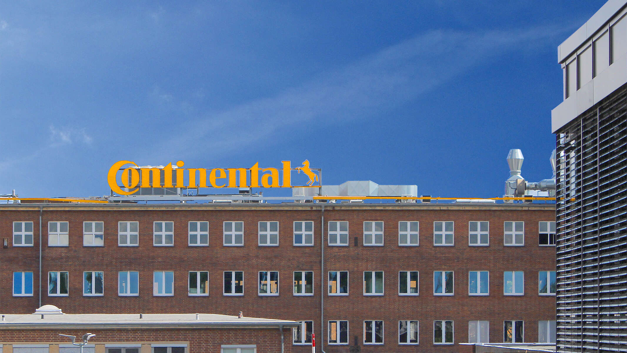 Bedrijfsgebouw van Continental AG in Hannover van buiten