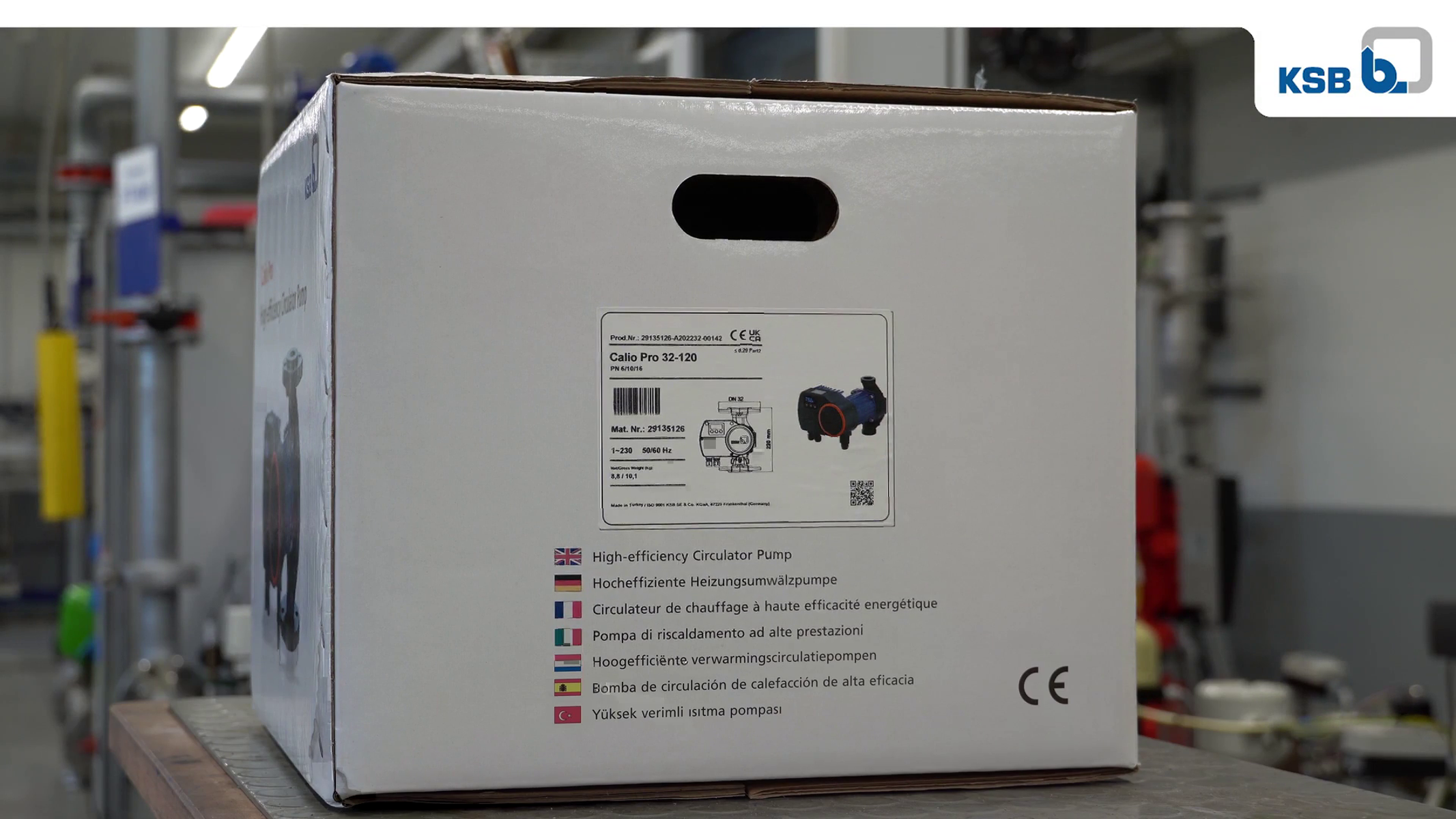 Verpackung-Typenschlid