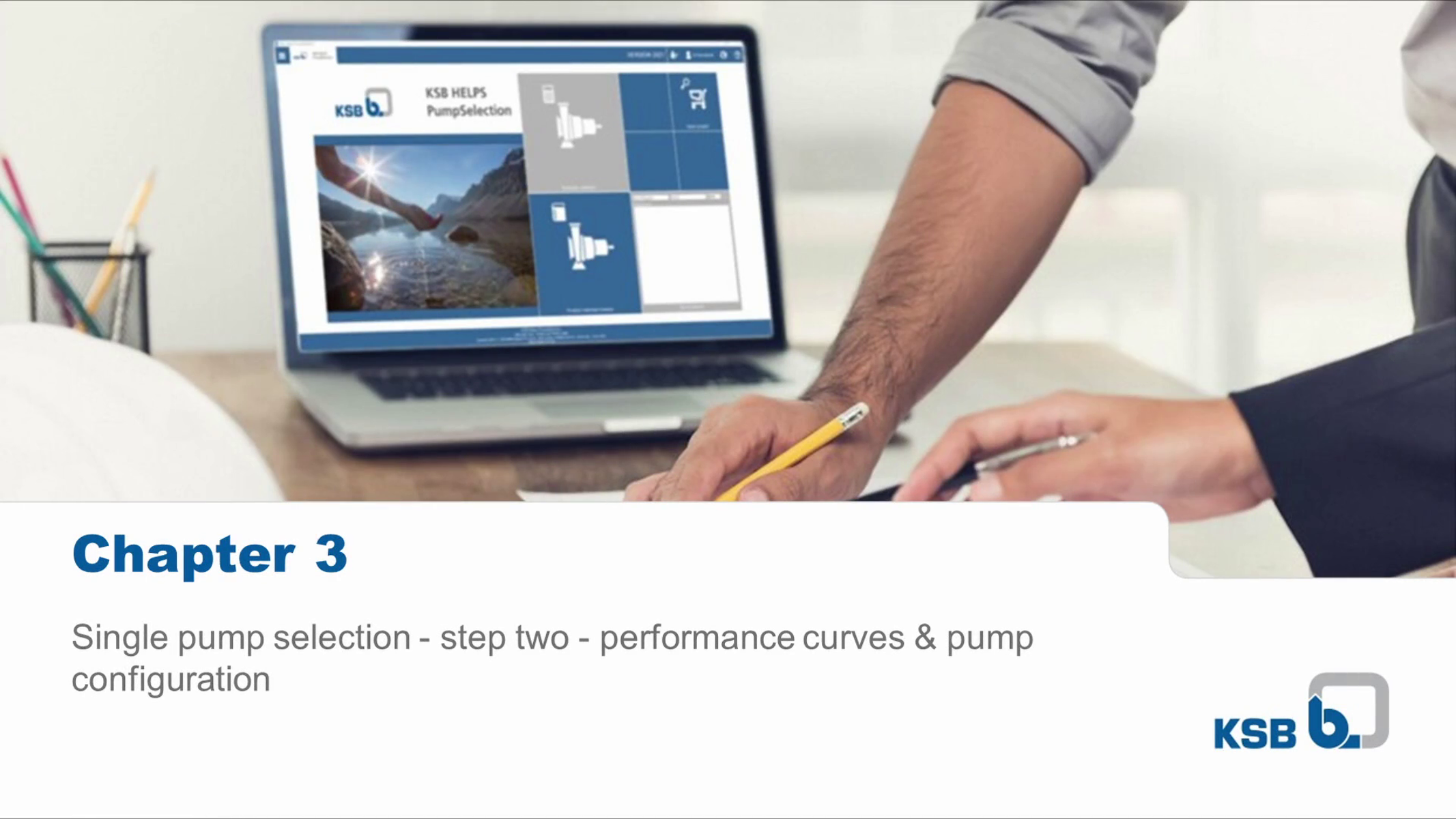 Tutorial KSB HELPS PumpSelection, Chapter 3: Single pump selection – step two – performance curves & pump configuration