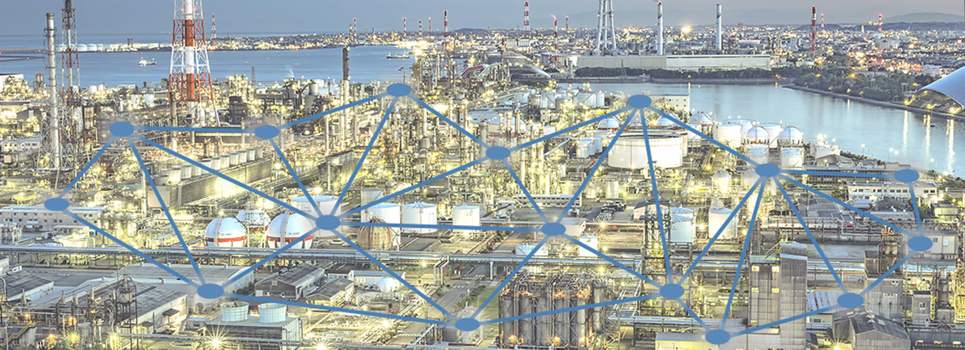 Schematic diagram of a data network in a production plant