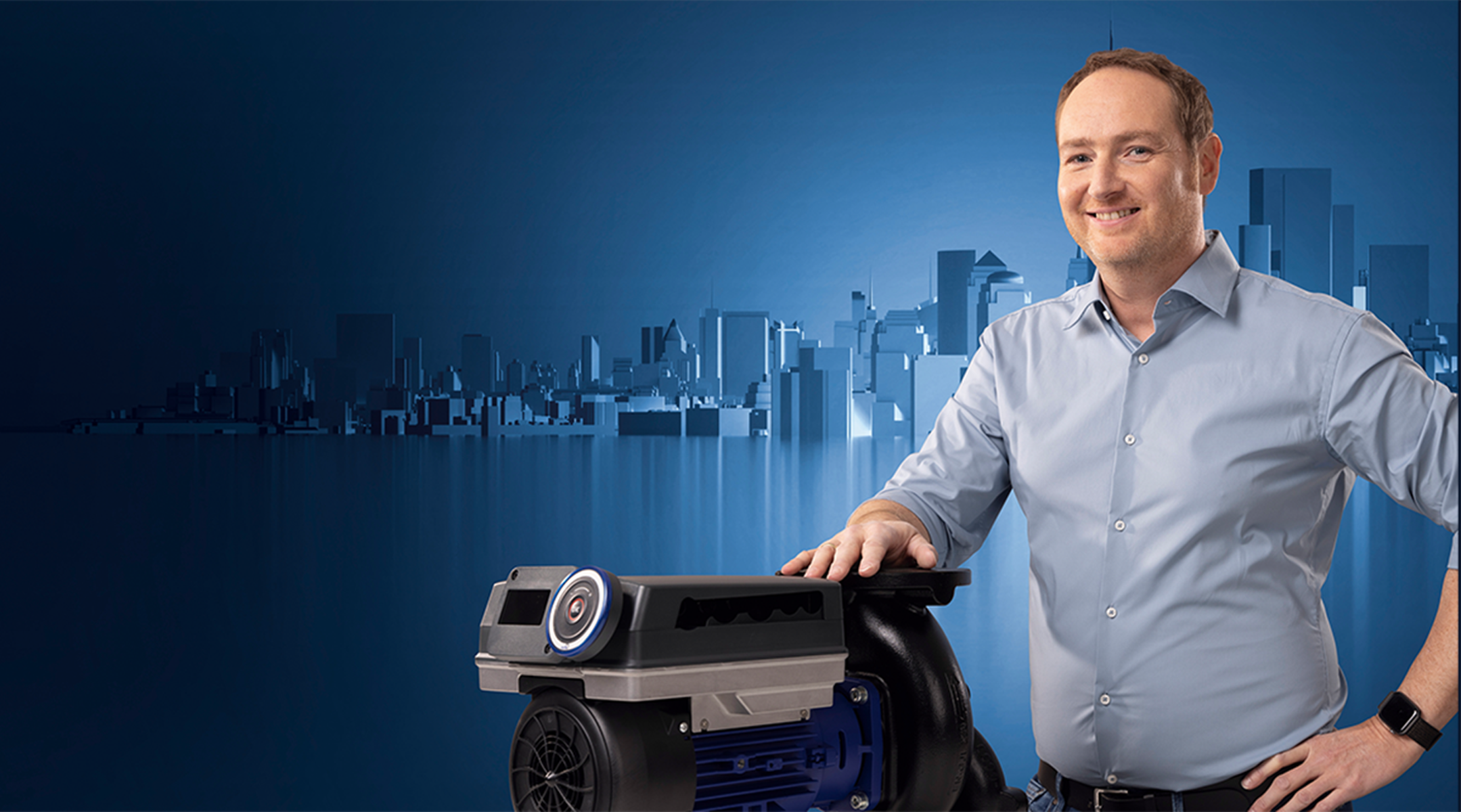 The KSB expert and Product Manager for the EtaLine range, Steffen Horchler