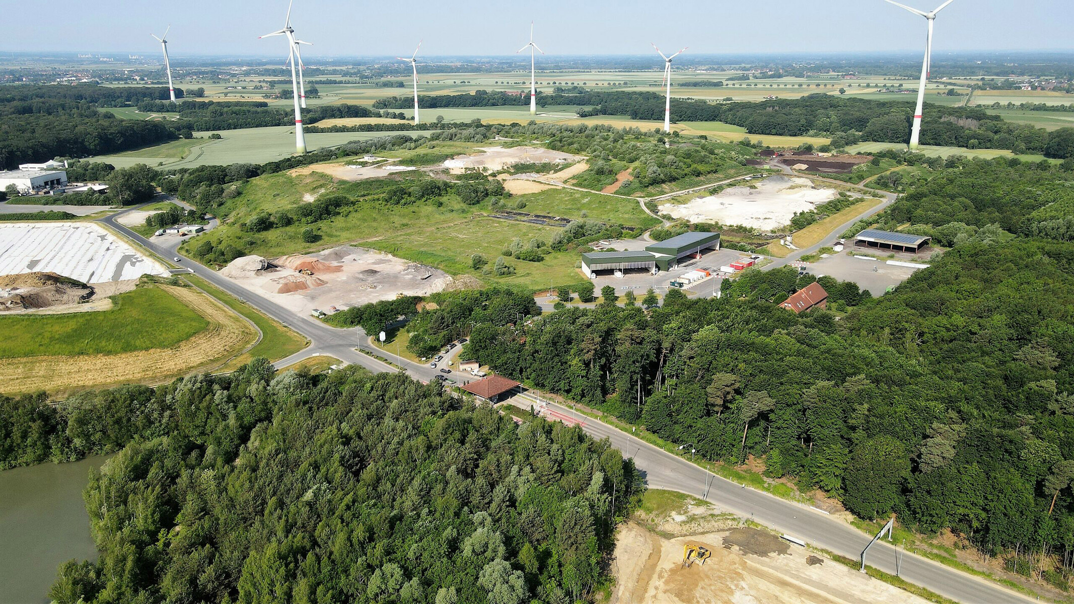 Seepage water treatment plant of the "Alte Schanze" landfill near 