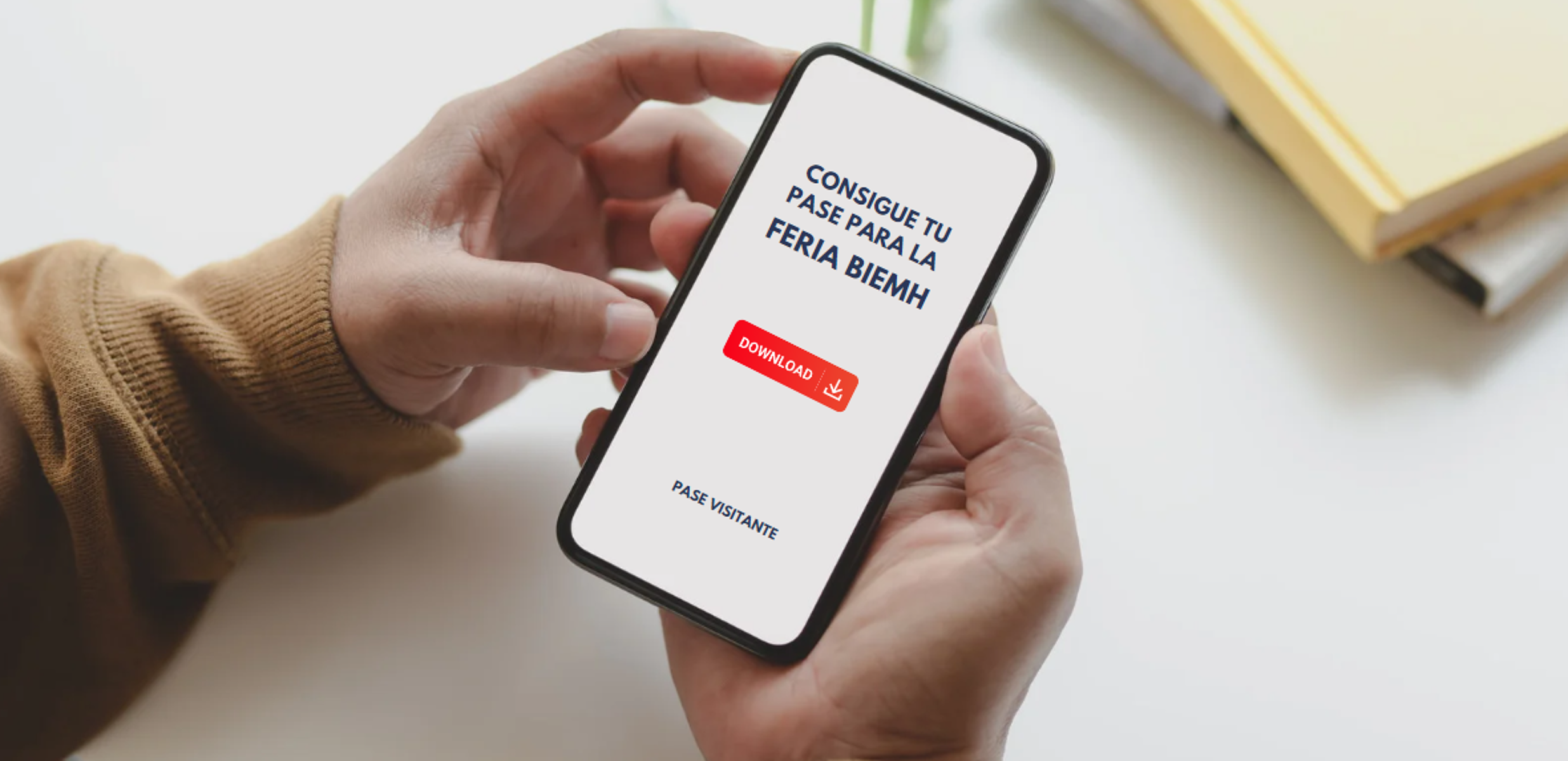 Pase de visitante Landing