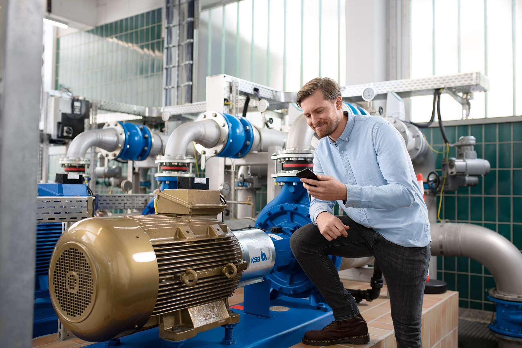 Controllo completo della pompa con KSB Guard
