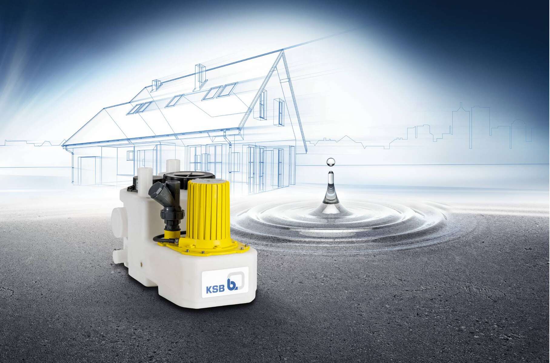 Kleinste Fäkalienhebeanlage