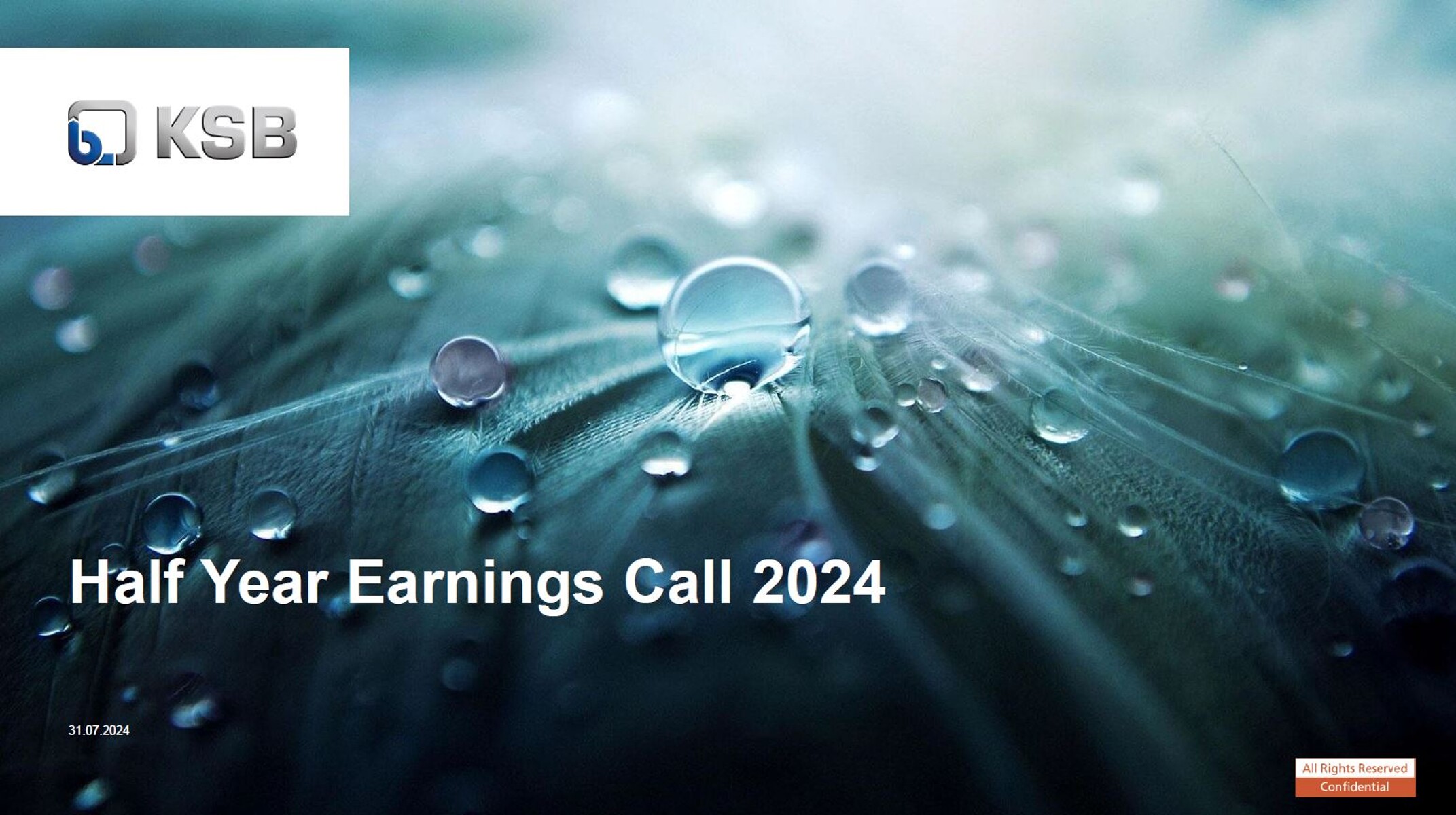 Half Year Earnings Call 2024