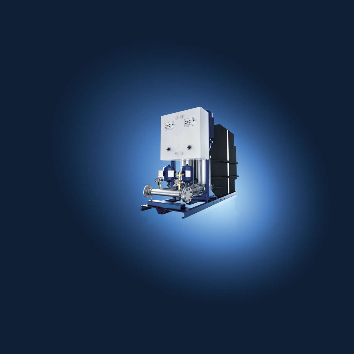 Surpresseurs incendie avec bâche de rupture de la gamme KSB Hya-FL pour une lutte anti-incendie fiable