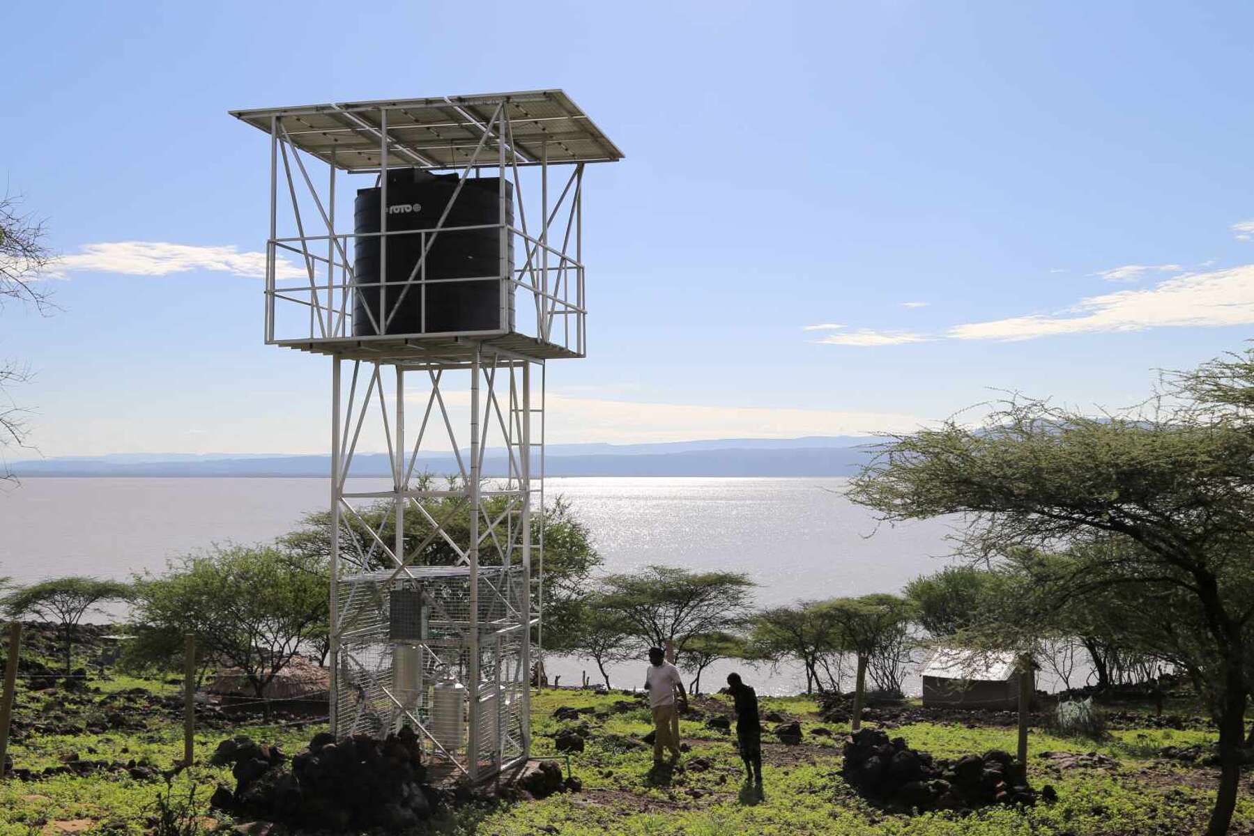 Die Filterstation der Kirepare Primary School liegt auf einer Insel im Baringo-See. Sie versorgt 250 Schüler, Eltern und Lehrer mit sicherem Trinkwasser. Filterstation der Kirepare Primary School