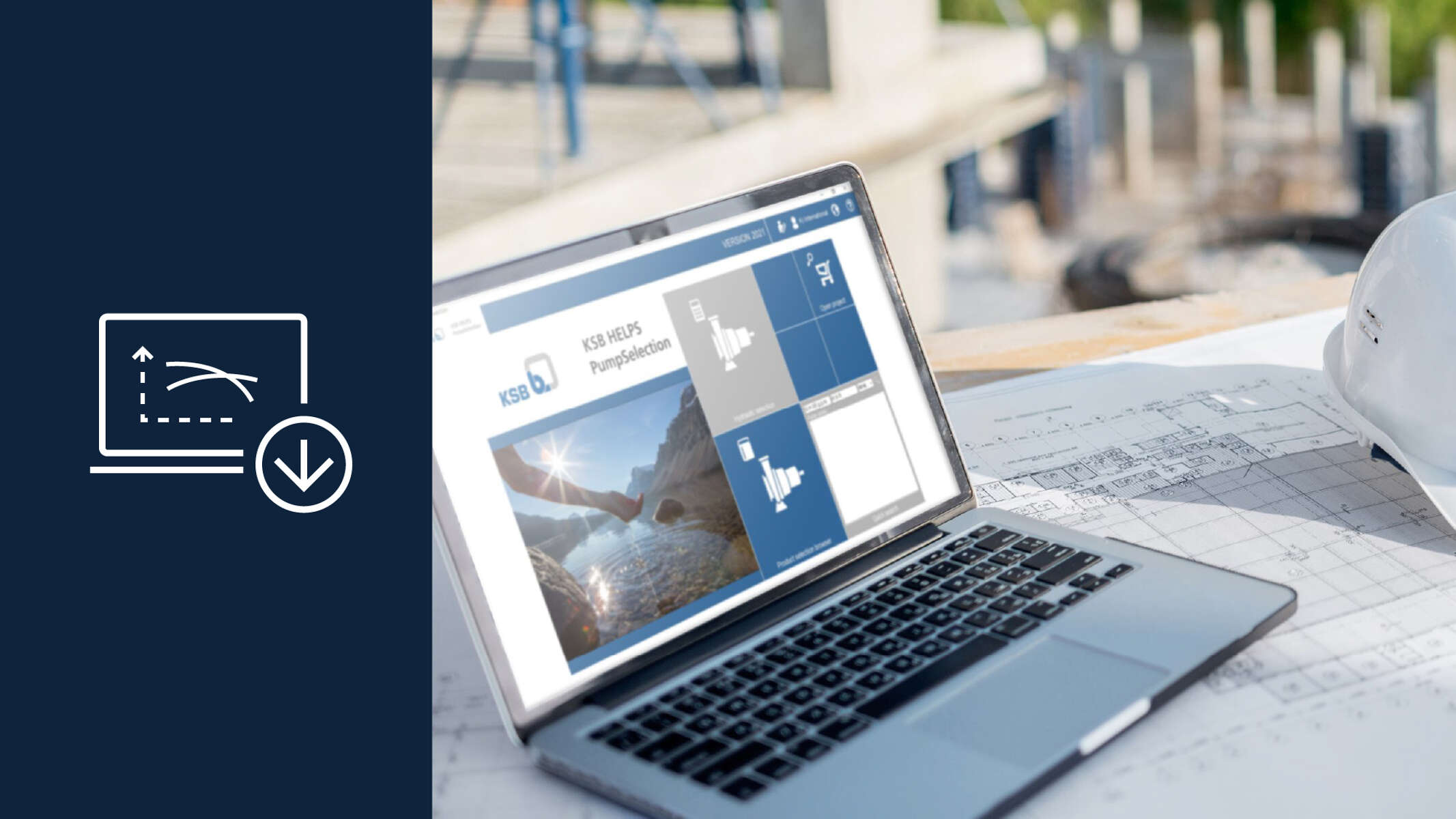 Die Software KSB HELPS PumpSelection unterstützt bei der Auslegung der Wasser- und Abwasserpumpen von KSB.