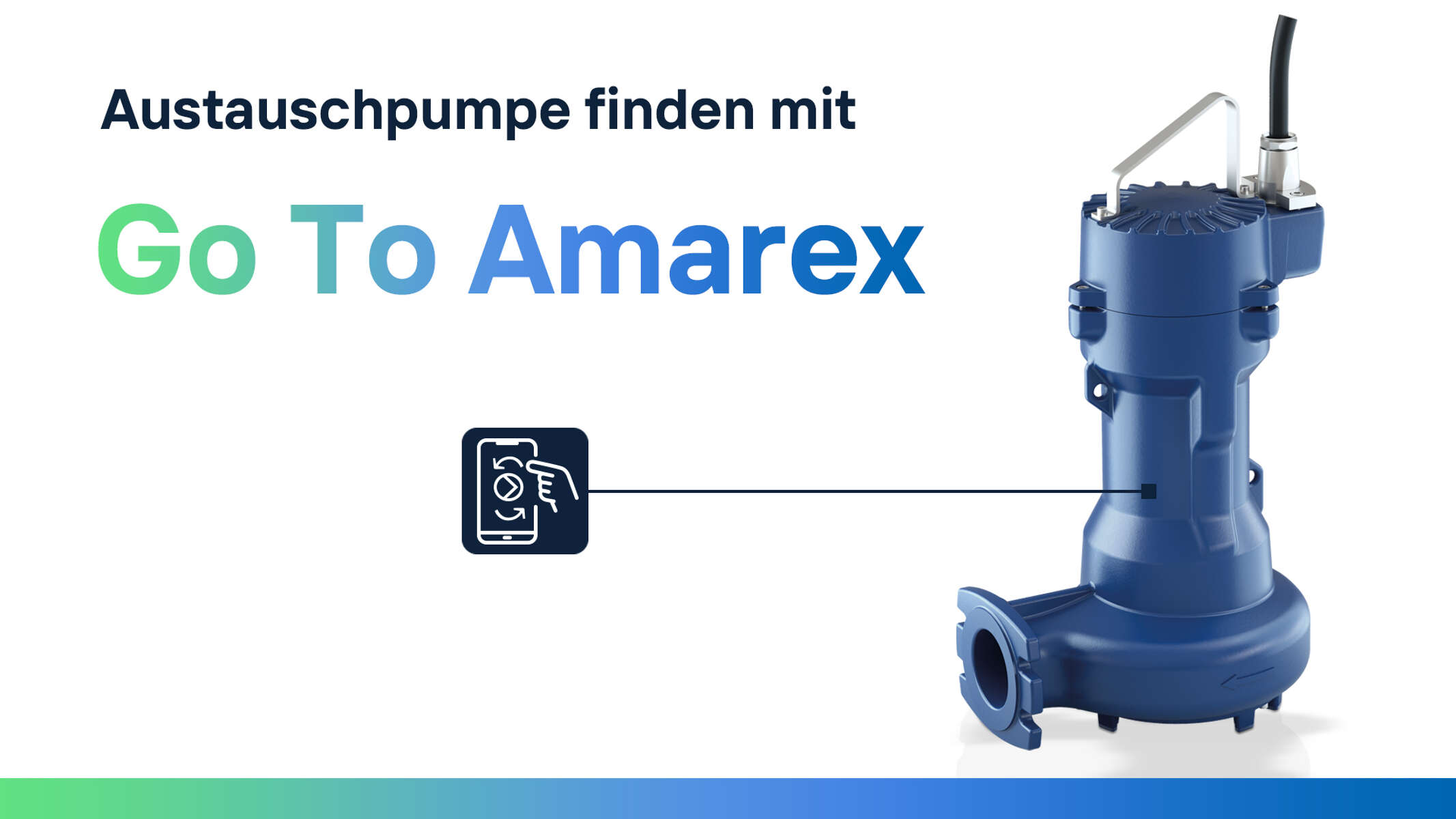 Die Web-Applikation KSB Go To Amarex erleichtert den Austausch von Abwasserpumpen.