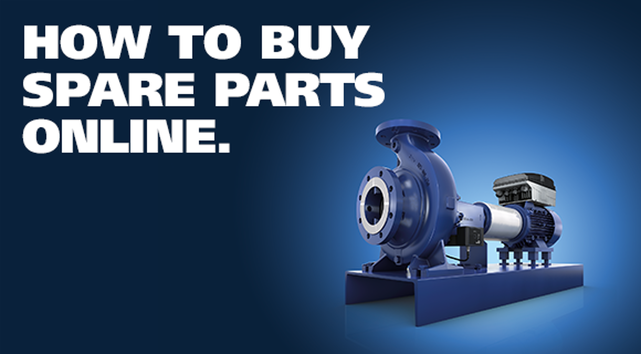 Blue brackets for KSB-Online-Shop