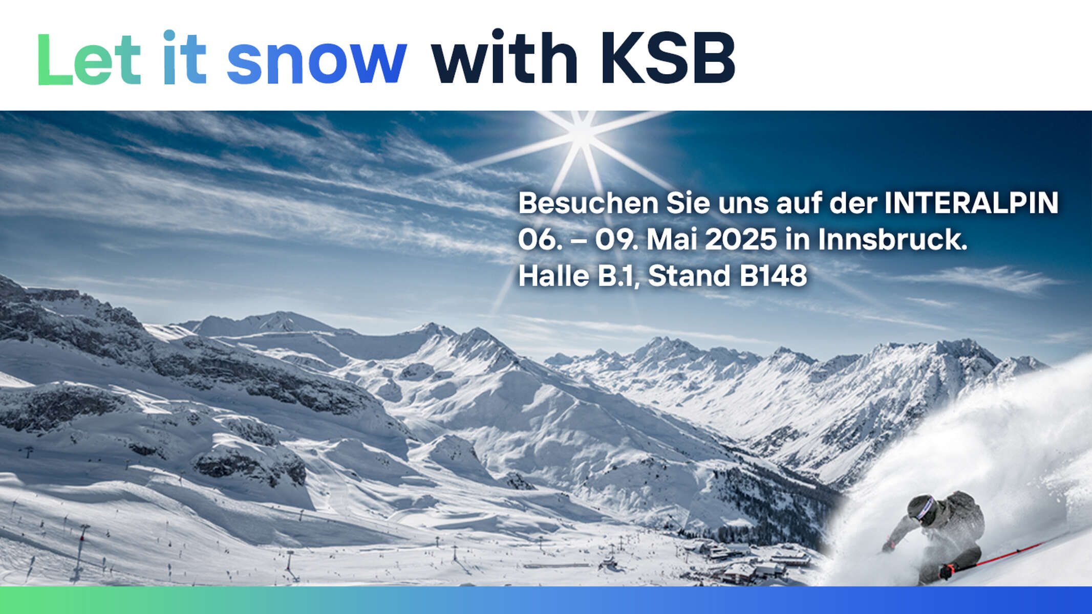 Weiße Pisten – dank Beschneiung mit KSB