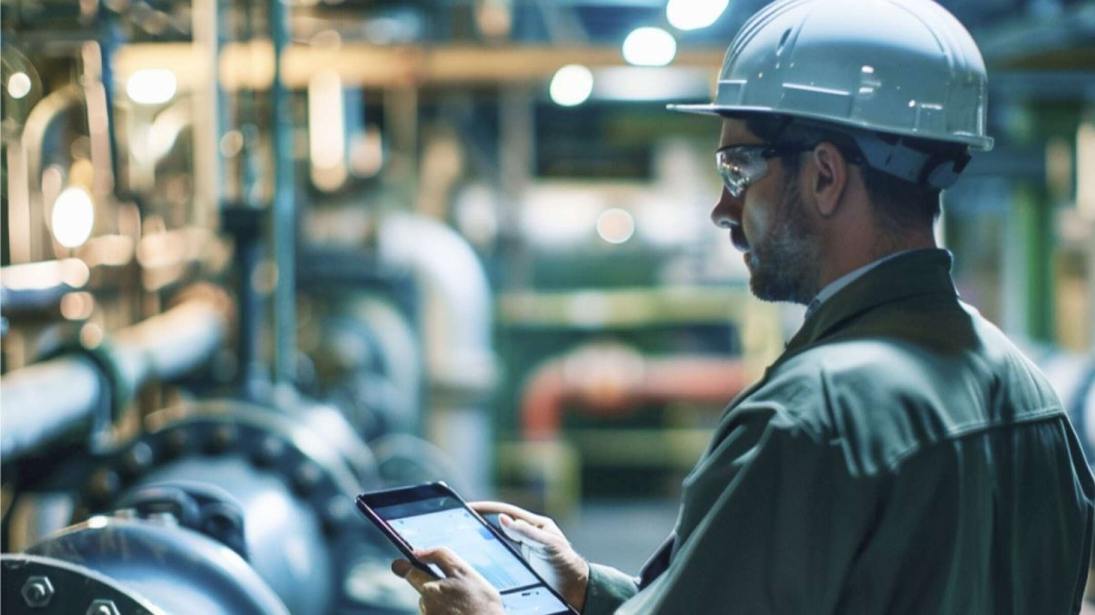 A system operator uses KSB tools for maintenance and operation.