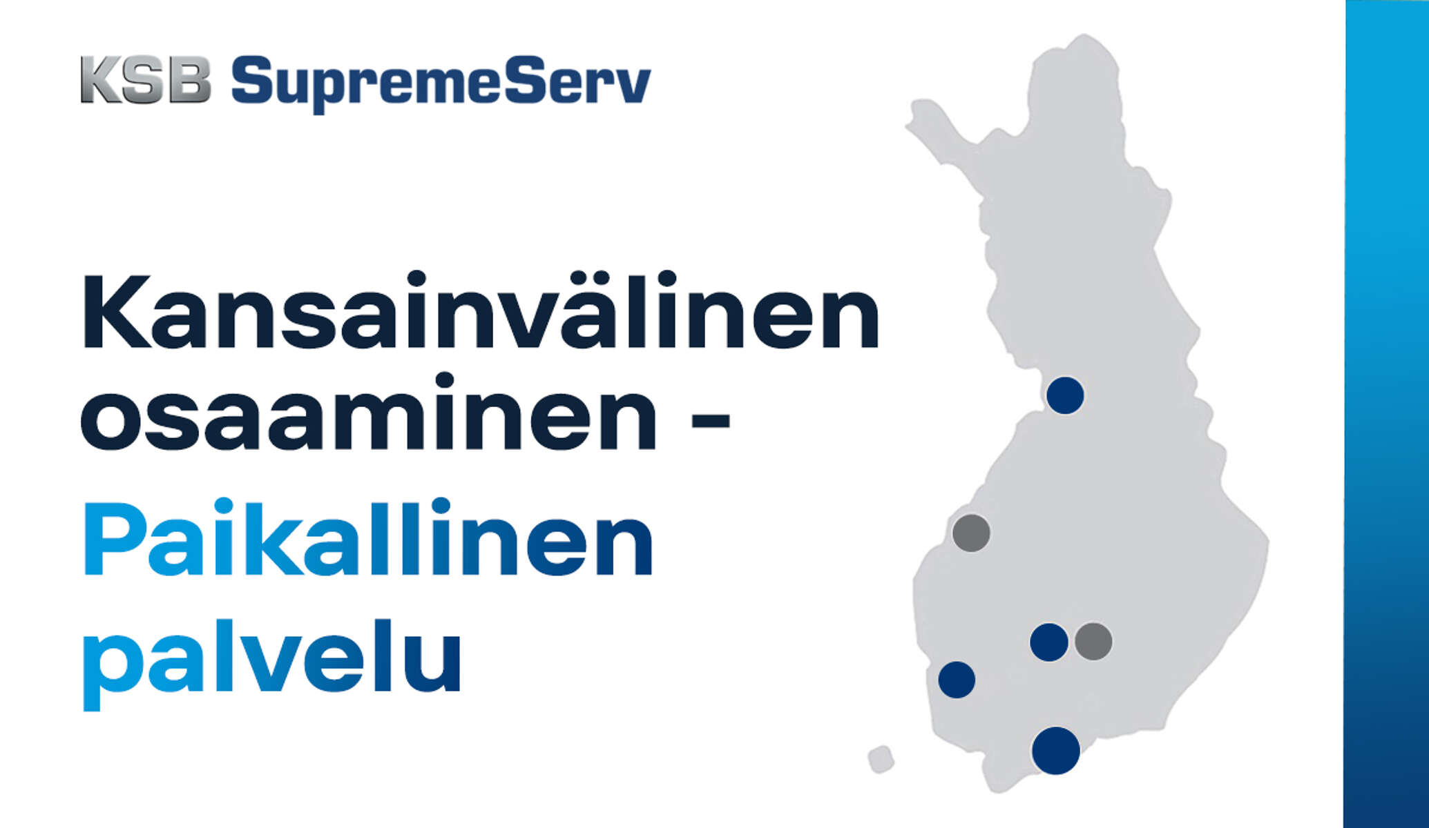 Valtuutetun KSB-huoltokumppanin lippu, jossa on tuotemerkki