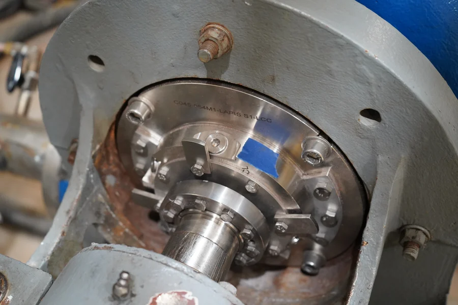 Close-up of a LAPIS mechanical seal by KSB