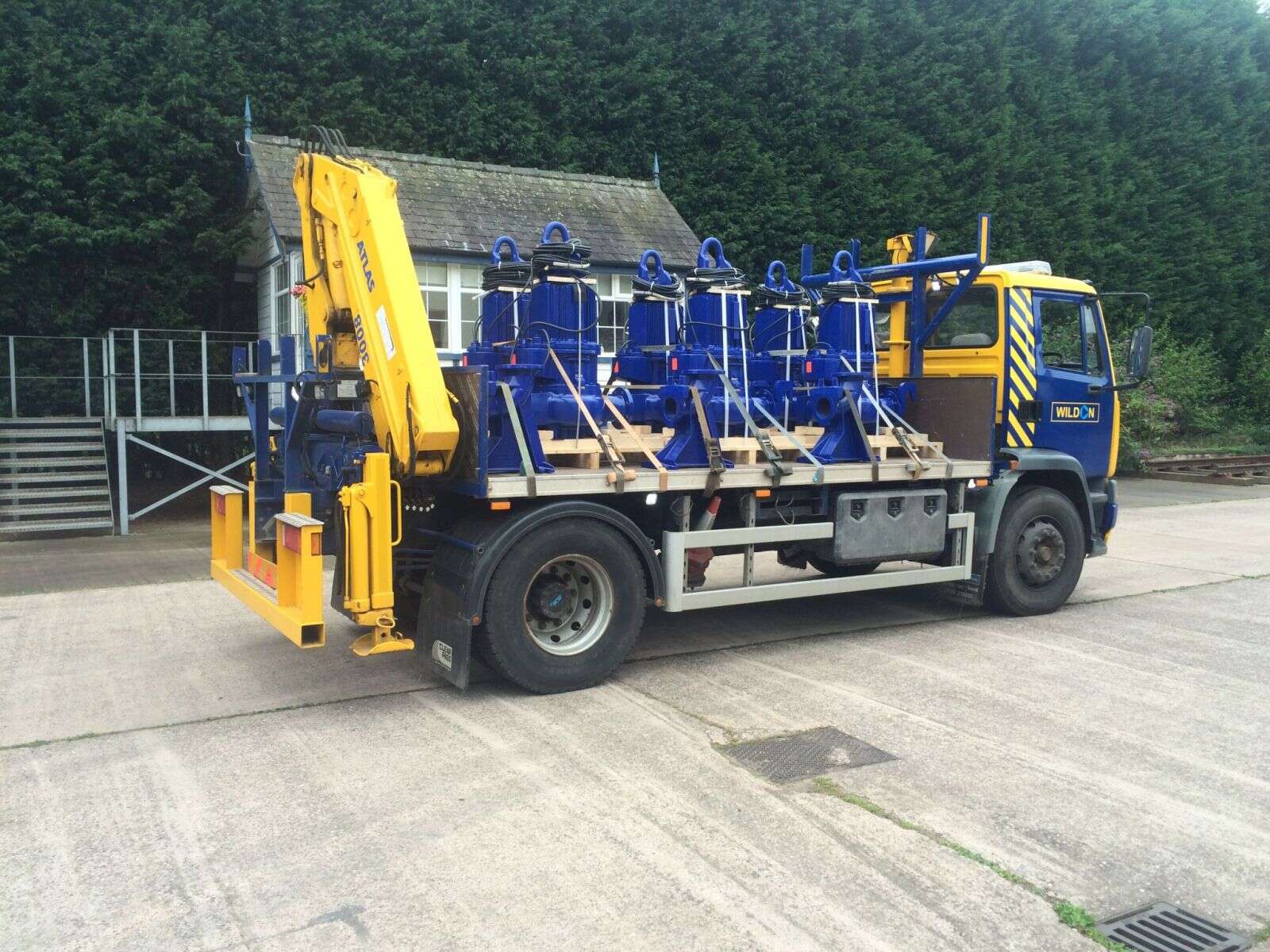 KSB pumps prepared for transit © Wildon UK